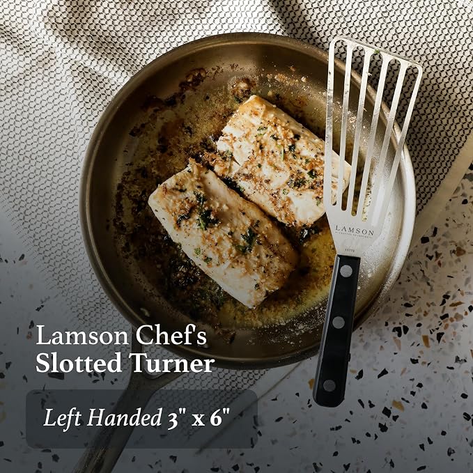 Lamson 3" x 6" Chef's Slotted Turner - Image 2