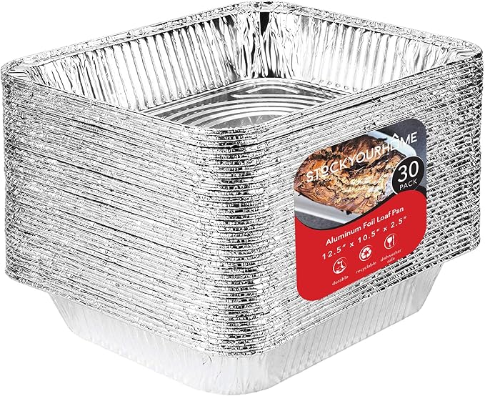 Stock Your Home Aluminum Pans 9x13 Disposable Foil Pans by StockYourHome