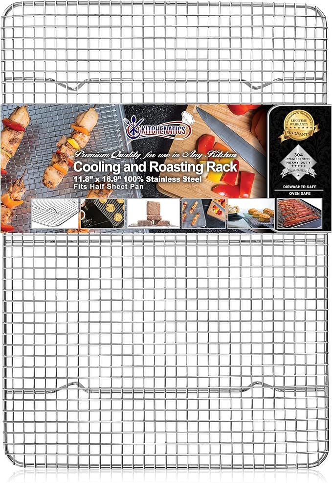 KITCHENATICS Half Sheet Cooling Racks by KITCHENATICS