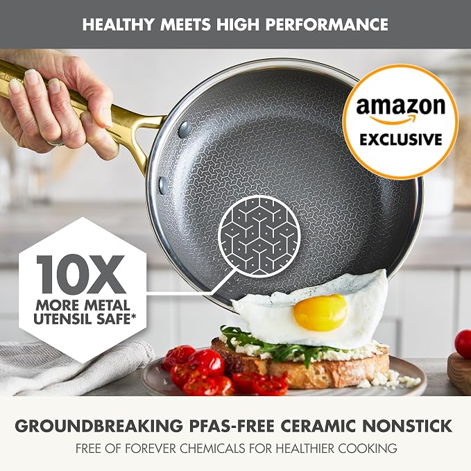 GreenPan Hybrid 9.5” & 11” Nonstick Stainless Steel Frying Pan Set, APEX - Image 2