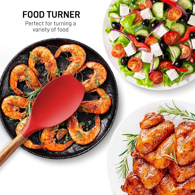 Zulay Kitchen Utensils Set Non-Stick Silicone Cooking Utensils Set - Image 6