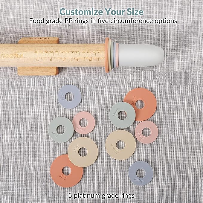 Geesta Adjustable Wood Rolling Pin - Image 8