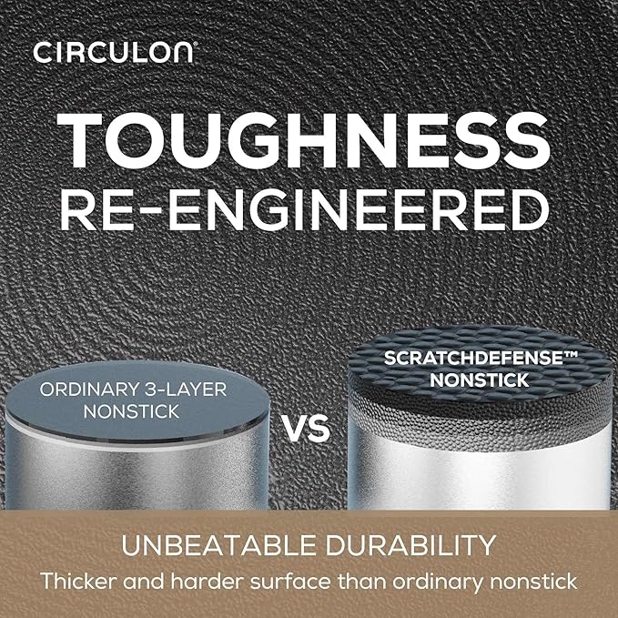 Circulon A1 Series with ScratchDefense Technology Nonstick Induction Pots and - Image 6
