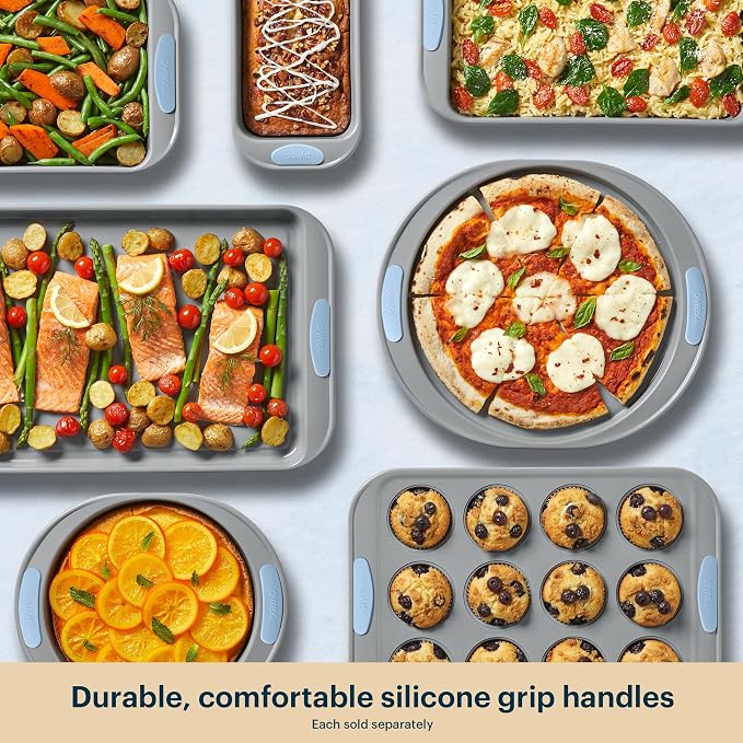 Pyrex 3-Piece Metal Cookie & Muffin Sheet Bakeware Set, Lightweight Stainless - Image 6