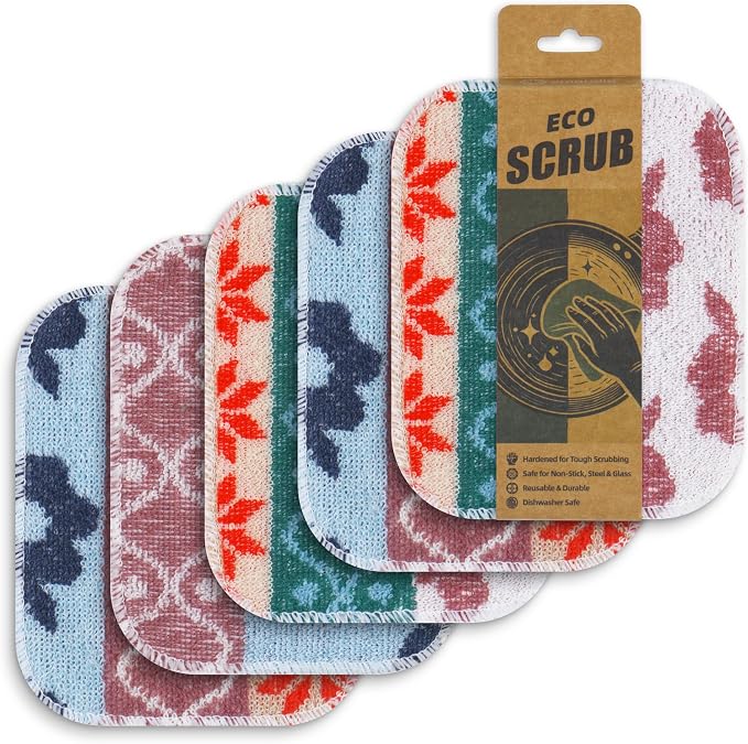 Amarelle GEN II Dish Washing Scrubbers, Made in Green Kitchen Scrubbers by Amarelle