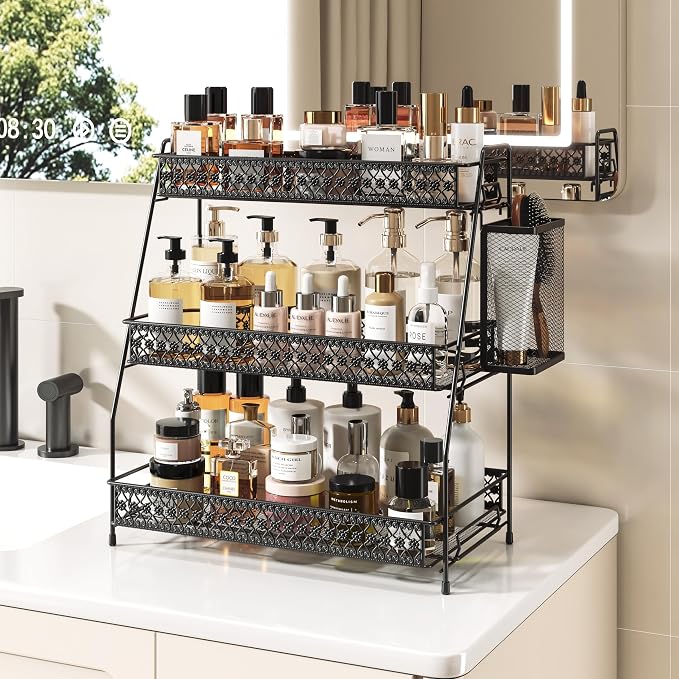 Vintage 3 Tier Spice Rack Organizer - Image 2
