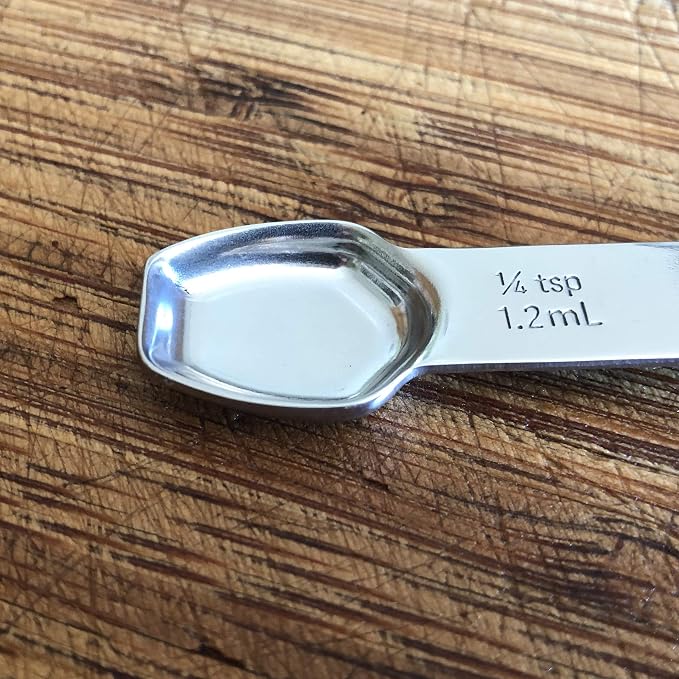 AllSpice Stainless Steel Double Sided Measuring Spoon- 1/2 Teaspoon and 1/4 - Image 7