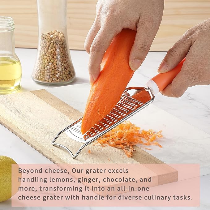 Cheese Grater with Handle, Vituer Stainless Steel Graters - Image 7