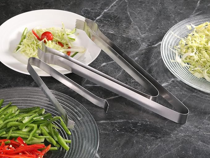 New Star Foodservice 42276 Restaurant-Grade Pom Tong, Stainless Steel, 9 inch - Image 8