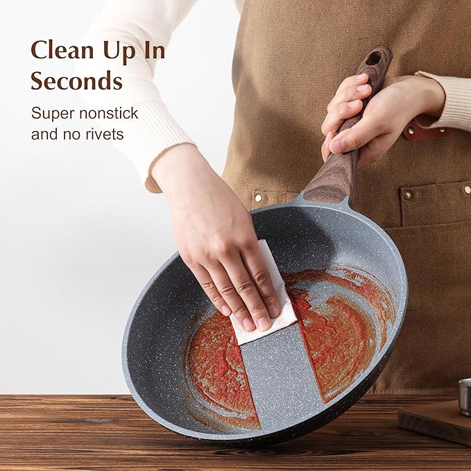 SENSARTE Nonstick Frying Pan Skillet, 12 Inch Omelette Pan - Image 5