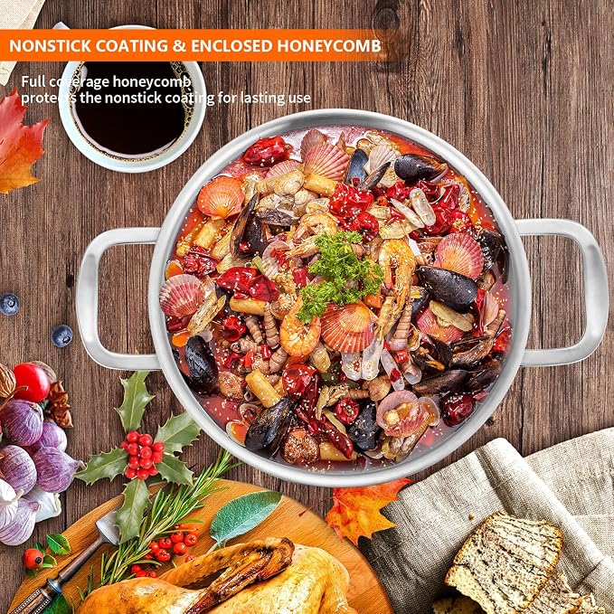 LOLYKITCH 6QT Tri-Ply Stainless Steel Sauté Pan - Image 7