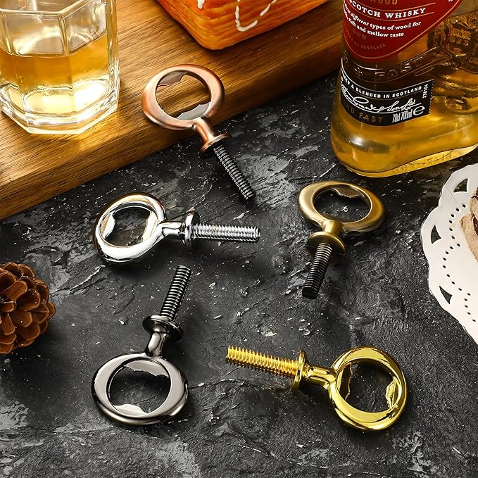 Patelai 5 Pieces Metal Bottle Opener Kit Blank Stainless Steel Bottle Opener - Image 4