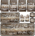 Fourluoo 10 Pcs Farmhouse Kitchen Decor and Accessories Set 4 Kitchen Towels 2 by Fourluoo