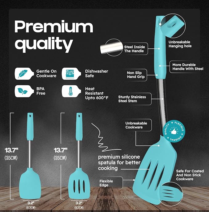 BakeRoyal Silicone Spatula Set - Image 2