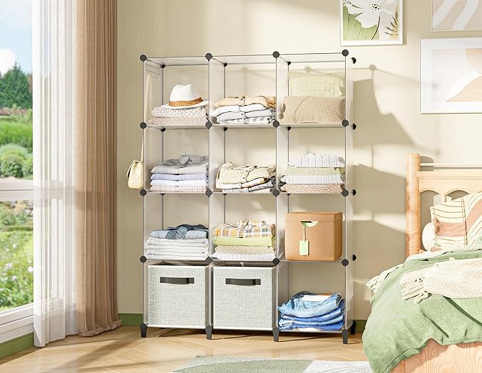 Closet Organizer, 12-cube Closet Organizers and Storage, Portable Cube Storage - Image 2
