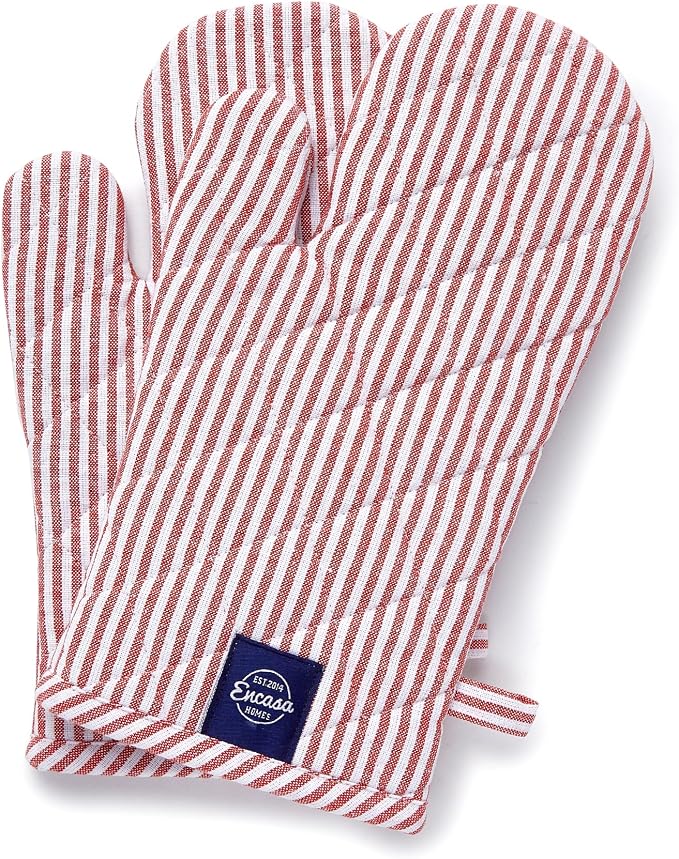 Encasa XO Long 12"x7" Oven Microwave Hand Gloves Mitts - Image 2
