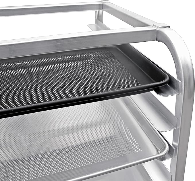 New Star Foodservice 36510 Commercial-Grade Aluminum 10-Tier Sheet Pan/Bun Pan - Image 4