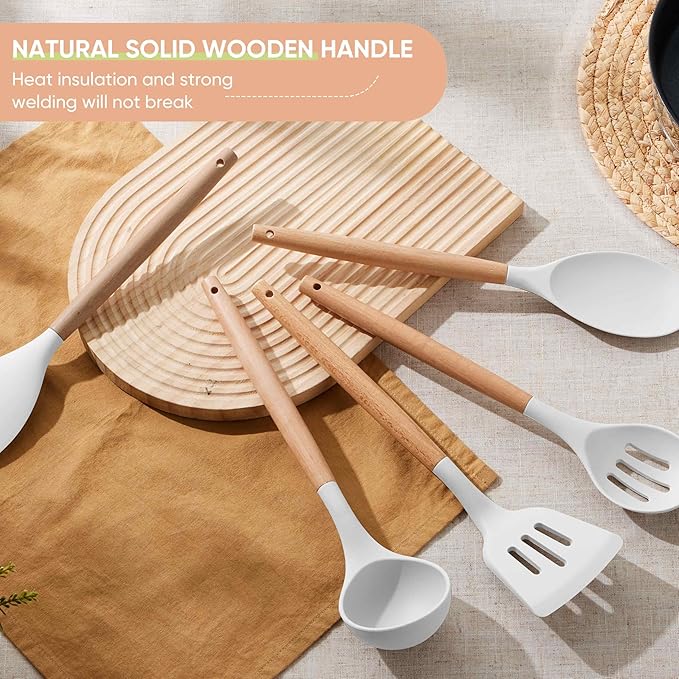 Herogo 5-Piece Cooking Utensils Set, Silicone Kitchen Utensils Set - Image 8