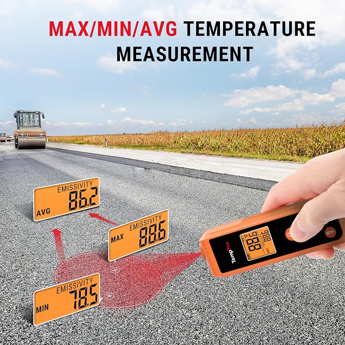 TempPro TP410 Infrared Thermometer Gun Non-Contact Laser Thermometer Gun - Image 6