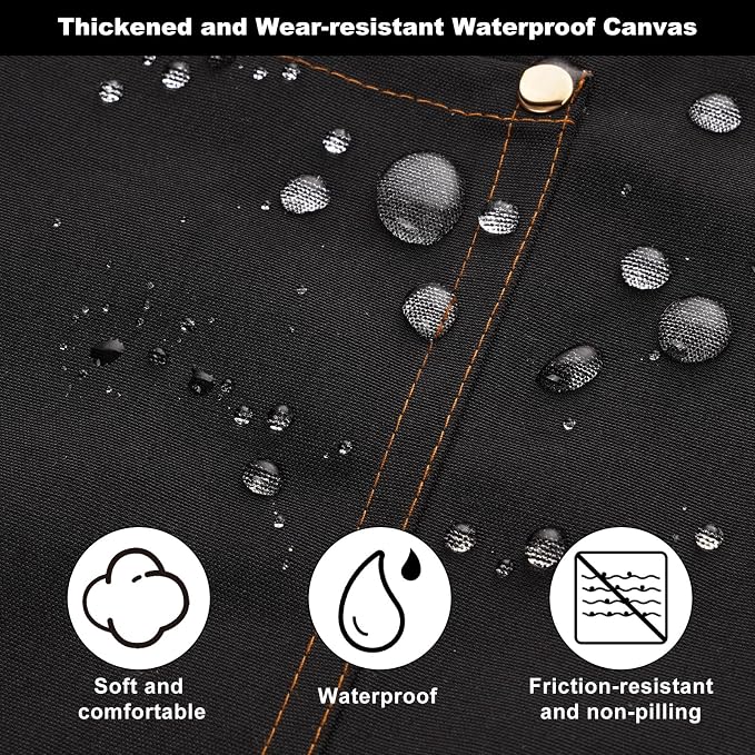 Chef Aprons for Women Men with Pockets, Oil-Repellent & Water-Resistant - Image 3