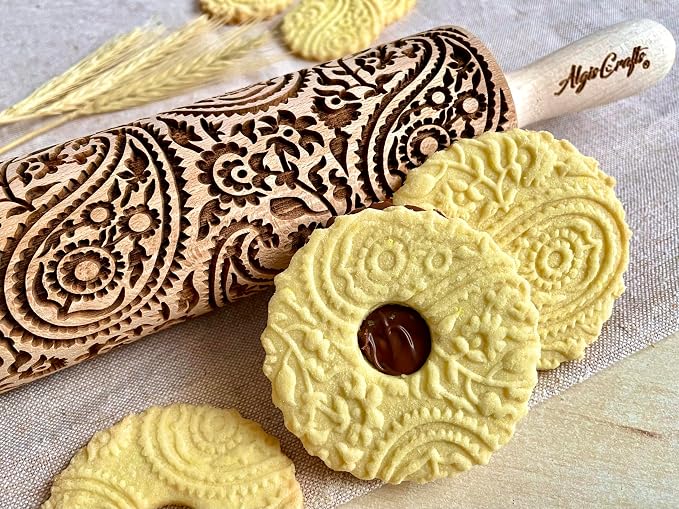 PAISLEY Embossing Rolling Pin - Image 3