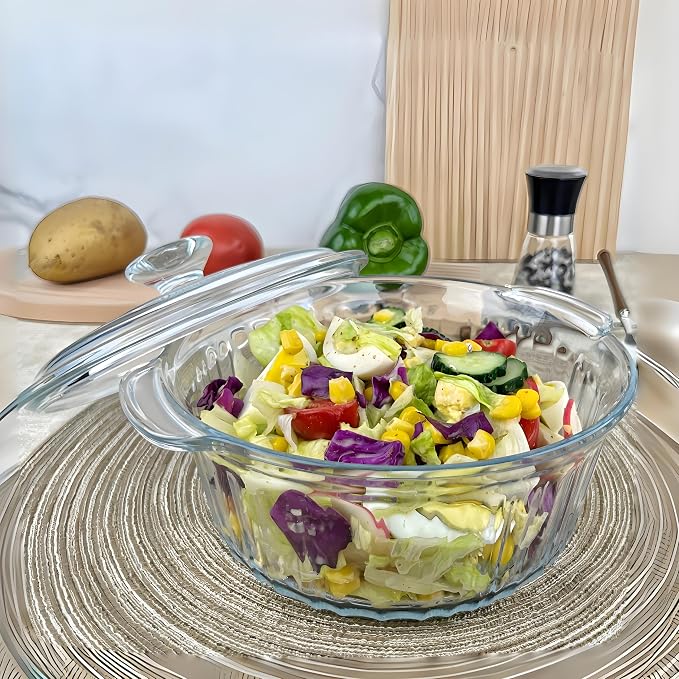 Round Glass Casserole Baking Dish - Image 5