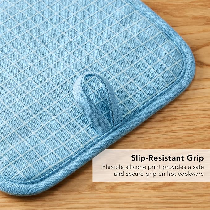 KITCHENAID Gourmet Series Gridlines Pot Holders 2-Pack Set, Heat Resistant up - Image 7
