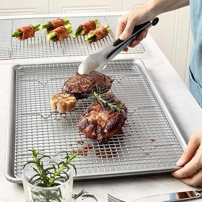 Spring Chef 11.5 x 16.5 Inch Stainless Steel Cooling Racks - Image 9
