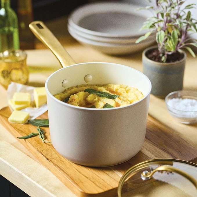Farberware Forged Induction Ceramic Nonstick Sauce Pan/Soup Pot, Dishwasher Safe - Image 3
