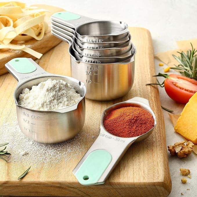 Spring Chef Magnetic Measuring Cups & Spoons Set, Strong N45 Magnets, Heavy - Image 8
