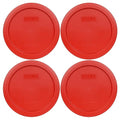 Pyrex 7201-PC 4-Cup Poppy Red Food Storage Replacement Lid by Pyrex