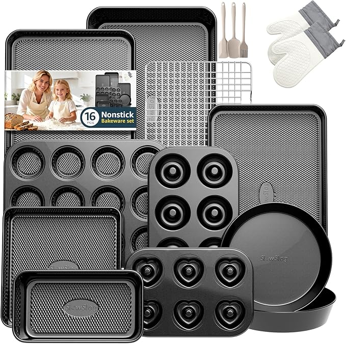 16-Piece Nonstick Bakeware Set by SlowSLog