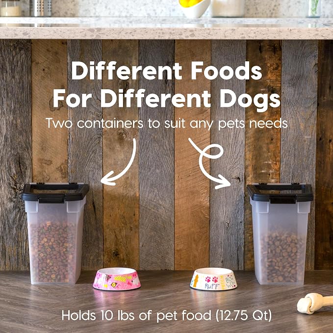 IRIS USA Airtight Dog Food Storage Container, 2 Pack, - Image 3