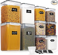 Vtopmart 10 PCS Flour and Sugar Storage Container, Large Airtight Food Canisters by Vtopmart