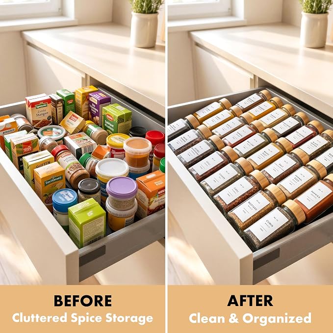 EDELHAUS® Square Spice Jars - Image 6
