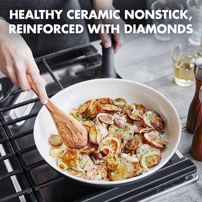 GreenPan Rio Healthy Ceramic Nonstick 12" Frying Pan Skillet, Dishwasher Safe - Image 2