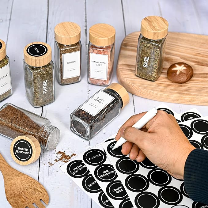 24-Piece Spice Jars Set by Le'raze: Glass Jars - Image 7