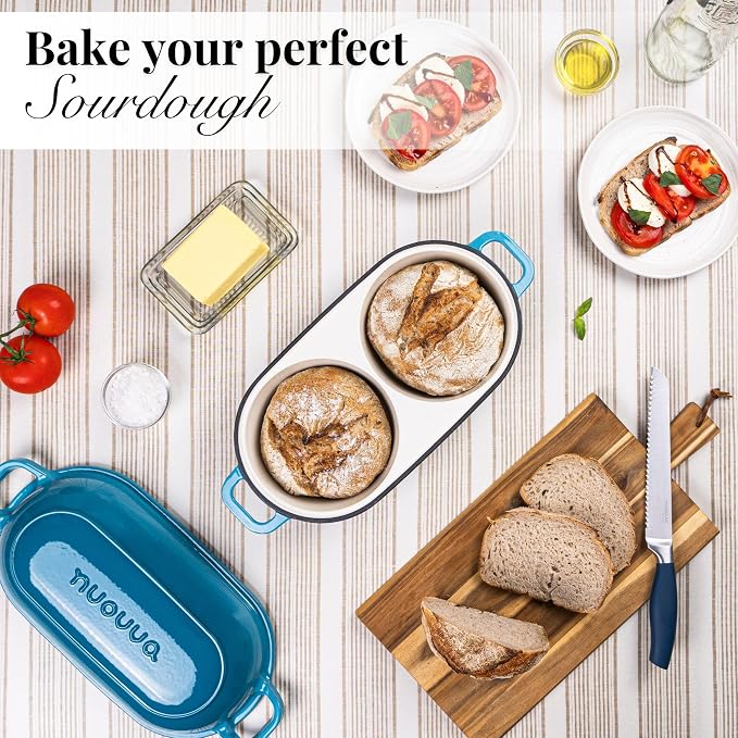 Dutch Oven For Sourdough Bread Baking – Enamelled Cast Iron Bread Loaf Pot – - Image 7