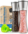 Home EC Premium Stainless Steel Sea Salt and Pepper Grinder Set of 2 by HOMEEC