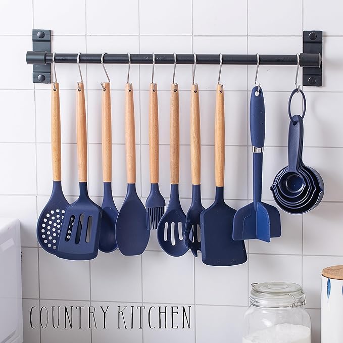 Country Kitchen Non Stick Silicone Utensil Set - Image 7