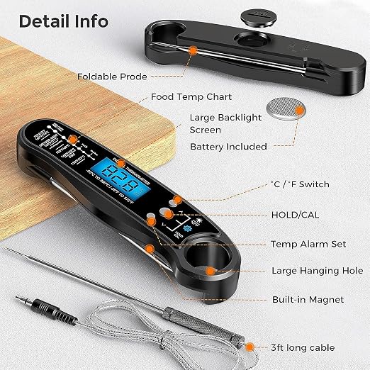 New 2-in-1 Instant Read Meat Thermometer - Image 6