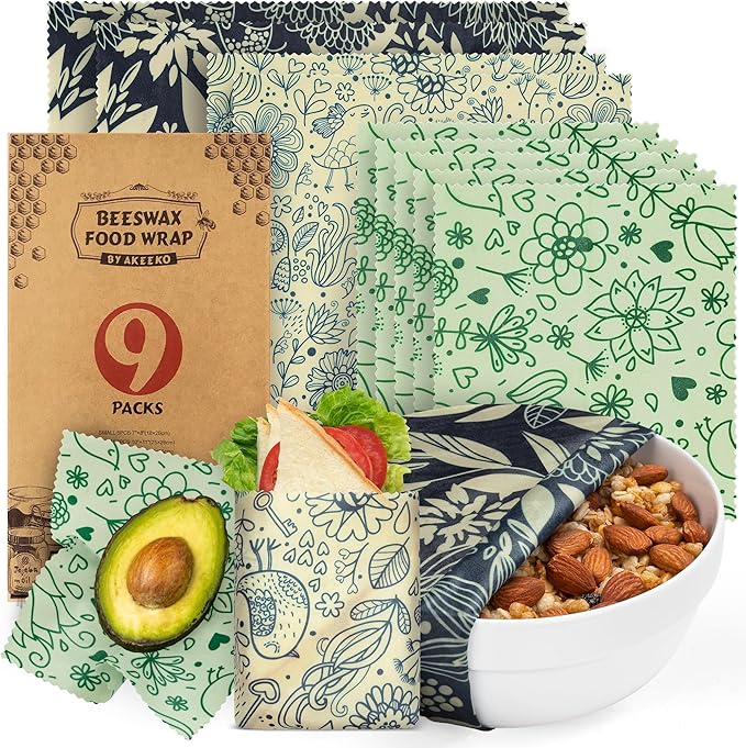Akeeko Reusable Beeswax Food Wraps by Akeeko