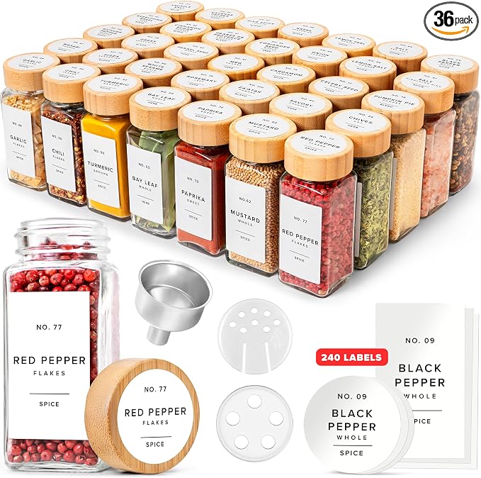 EDELHAUS® Square Spice Jars by EDELHAUS