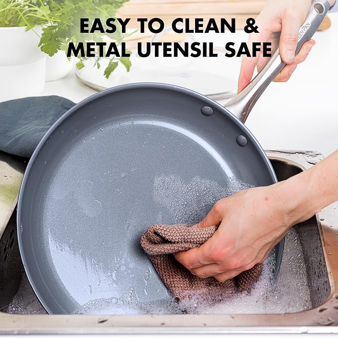 GreenPan Lima Hard Anodized 8" Frying Pan Skillet Nonstick, Ceramic Nonstick - Image 7