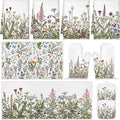 Fanfanwin 10 Pcs Wildflower Kitchen Decor Set Floral Kitchen Towels and Rugs by Fanfanwin