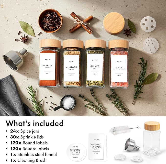 EDELHAUS® Square Spice Jars - Image 9
