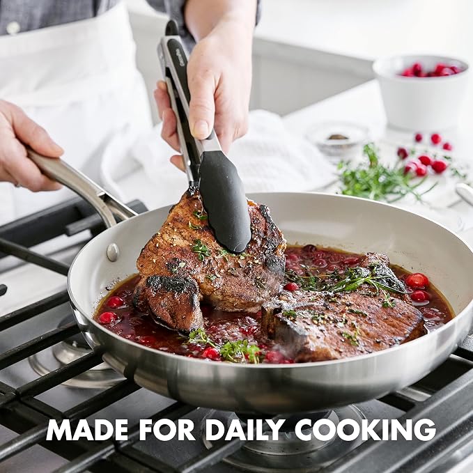 GreenPan 5 Piece Cooking Utensil Set, Flexible Nonstick Silicone, Stain-Free - Image 6
