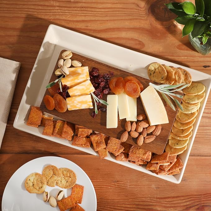 Gibson Elite 3-Section Stoneware Serving Tray - Image 7