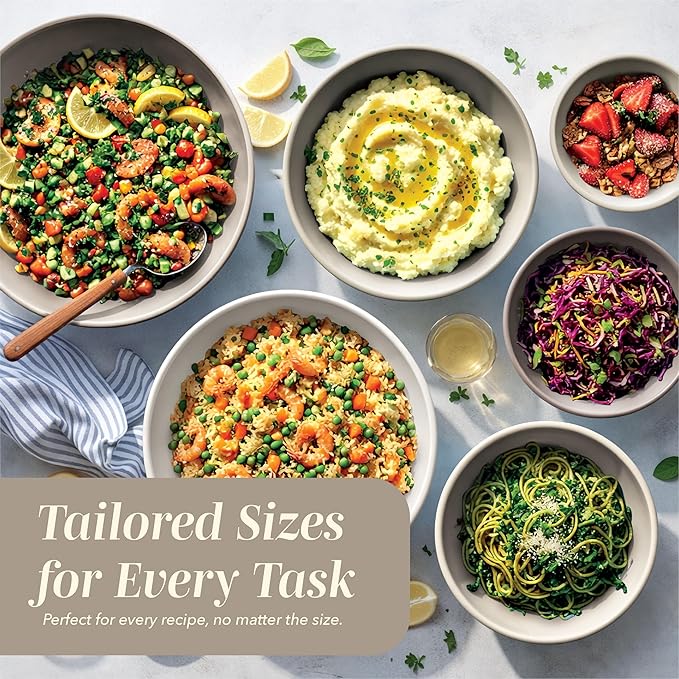 COOK WITH COLOR Mixing Bowls with TPR Lids - Image 5