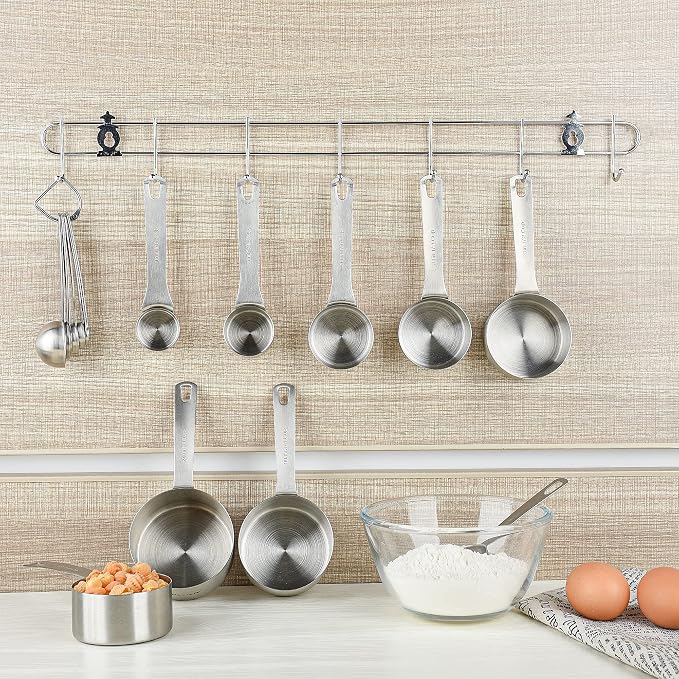 Measuring Cups and Spoons Set, 18/8 Stainless Steel Measuring Cups and Spoons - Image 8